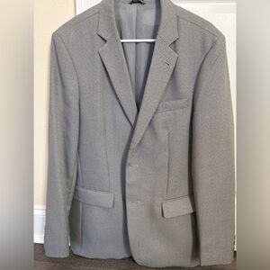 Buffalo David Bitton Blazer Gray Mens 40 Sports Coat Suit Jacket 2 Button